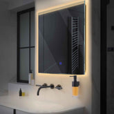 Espejo LED Cuadrado | Botón táctil | Luz blanca cálida - Reyze Seria Edge Model 5